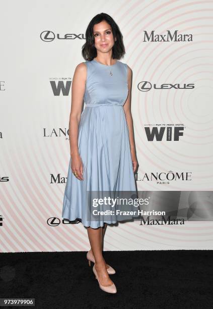 Editor-in-chief of Vanity Fair magazine Radhika Jones, wearing Max Mara, attend the Women In Film 2018 Crystal + Lucy Awards presented by Max Mara,...