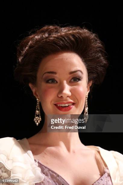 Sierra Boggess performs onstage during the photocall for 'Love Never Dies' at The Adelphi Theatre on March 3, 2010 in London, England.