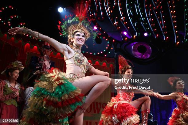 Summer Strallen performs onstage during the photocall for 'Love Never Dies' at The Adelphi Theatre on March 3, 2010 in London, England.