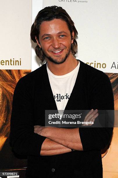 Silvio Muccino attends the "Parlami D'Amore" photocall on February 06, 2008 in Milan, Italy.