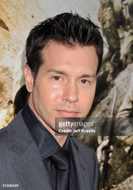 Actor Jon Seda arrives at HBO's premiere of "The Pacific" held at Grauman's Chinese Theatre on February 24, 2010 in Hollywood, California.