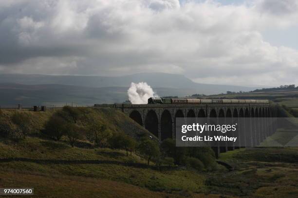 tornado on ribblehead viaduct - ribblehead viaduct stock pictures, royalty-free photos & images