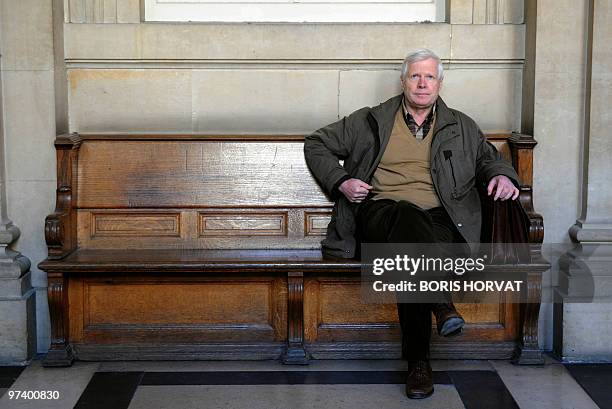 Andre Bamberski, father of Kalinka Bamberski, who died mysteriously in 1982, waits on March 3, 2010 at Paris' courthouse, prior to a hearing of the...