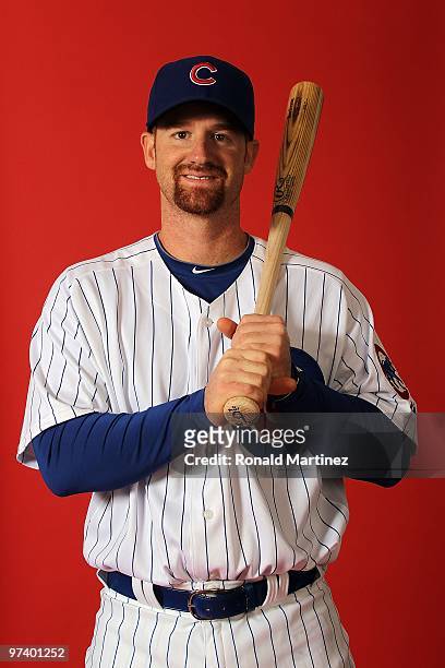 Chad Tracy of the Chicago Cubs poses for a photo during Spring Training Media Photo Day at Fitch Park on March 1, 2010 in Mesa, Arizona.