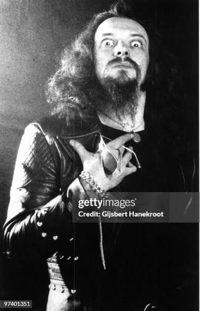 Ian Anderson from Jethro Tull posed in Amsterdam, Netherlands on February 12 1972