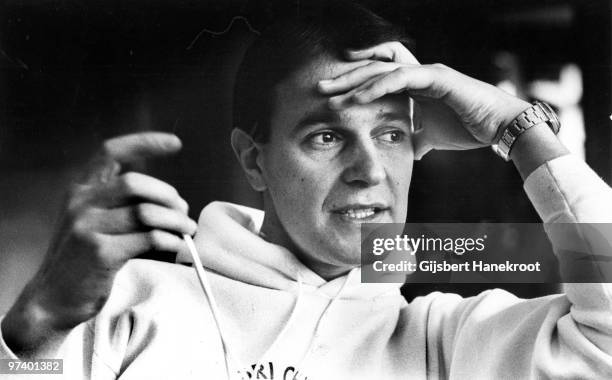 John McLaughlin from the Mahavishnu Orchestra posedl in Amsterdam, Netherlands in 1974