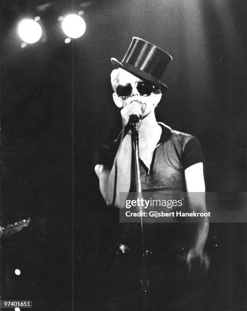 Lou Reed performs live on stage at the Carre Theatre in Amsterdam, Netherlands in 1974