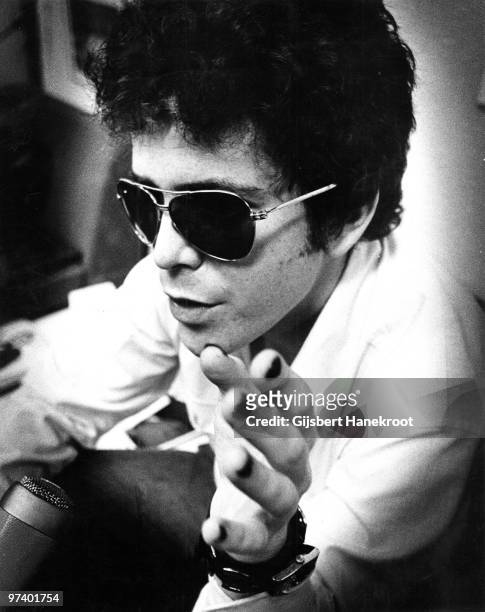 Lou Reed posed in Amsterdam, Netherlands in March 1975