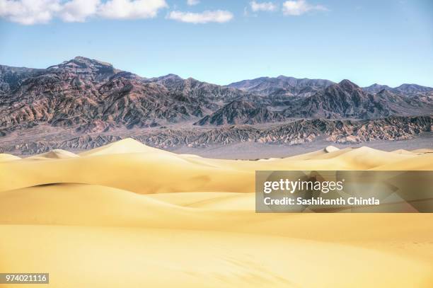 view of mesquite dunes, death valley, california, usa - mesquite flat dunes stock pictures, royalty-free photos & images