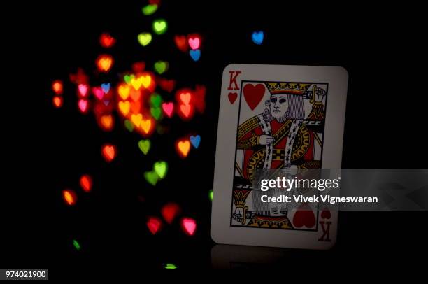 the king of hearts... - king of hearts stock pictures, royalty-free photos & images