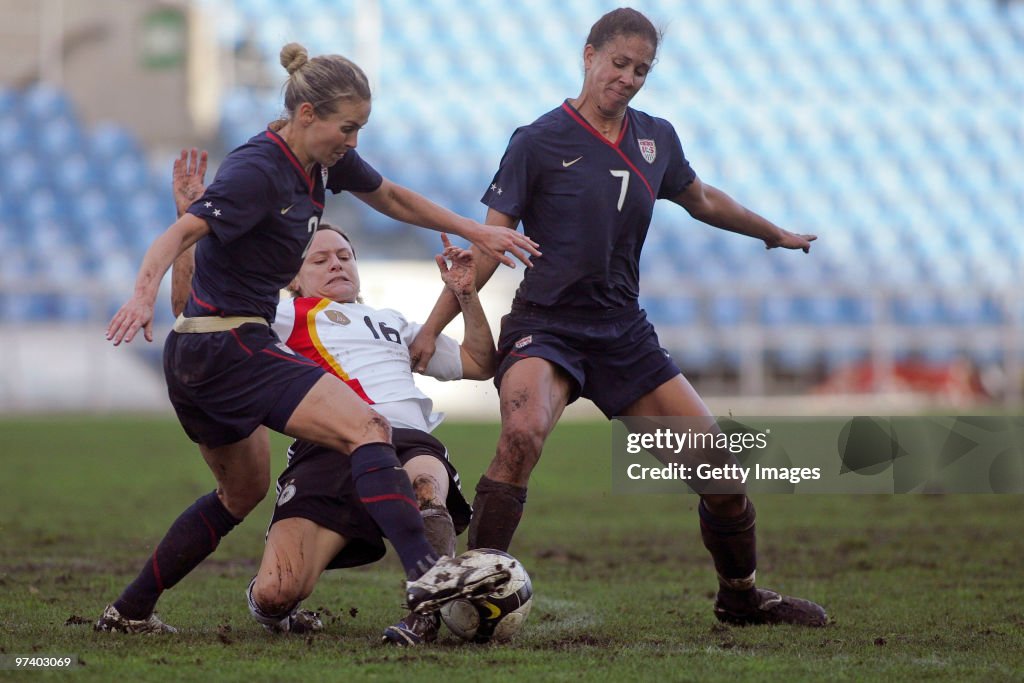 Germany v USA - Women Algarve Cup