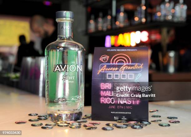 View of Avion Silver Tequila at the Atlantic Records "Access Granted" Showcase on June 13, 2018 in New York City.