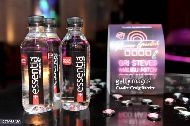 View of Essentia Water at the Atlantic Records "Access Granted" Showcase on June 13, 2018 in New York City.