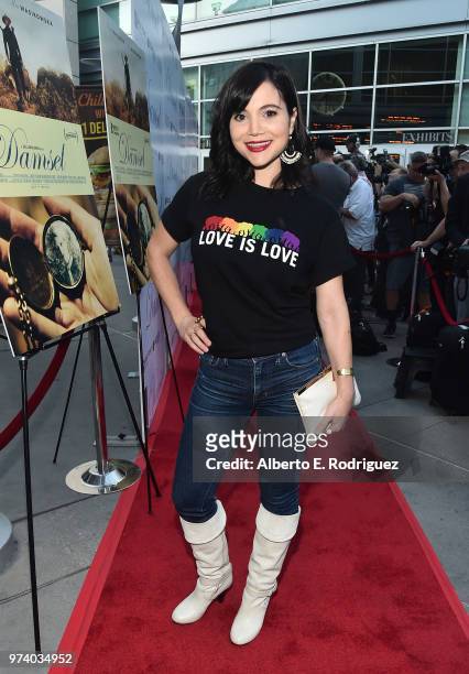 Christina Wren attends the premiere of Magnolia Pictures' "Damsel" at ArcLight Hollywood on June 13, 2018 in Hollywood, California.