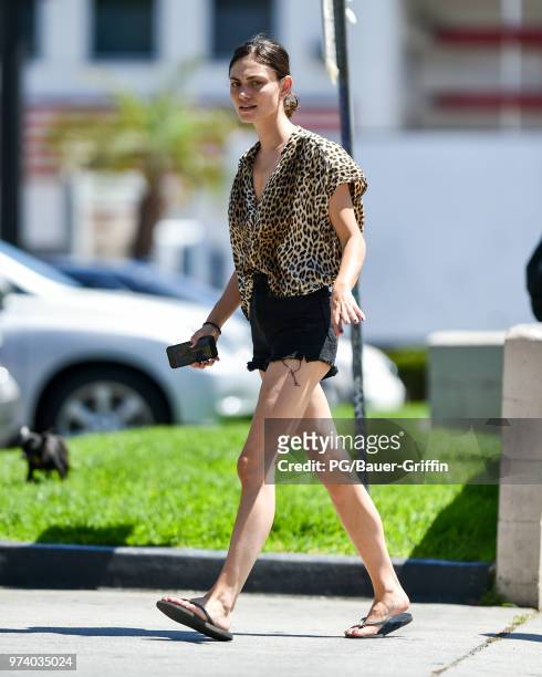 Phoebe Tonkin is seen on June 13, 2018 in Los Angeles, California.