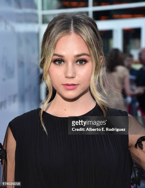 Brec Bassinger attends the premiere of Magnolia Pictures' "Damsel" at ArcLight Hollywood on June 13, 2018 in Hollywood, California.