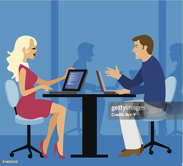 the office - incidental people stock illustrations