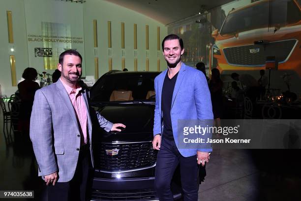 Eric Angeloro and Christopher Smith attend the Cadillac Welcome Luncheon At ABFF: Black Hollywood Now The Temple House on June 13, 2018 in Miami...