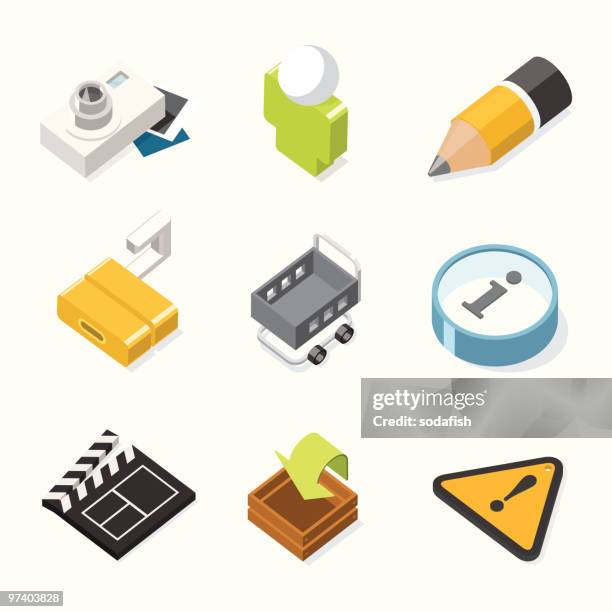 3 d website & internet icons/iso-serie - slate pencil stock-grafiken, -clipart, -cartoons und -symbole