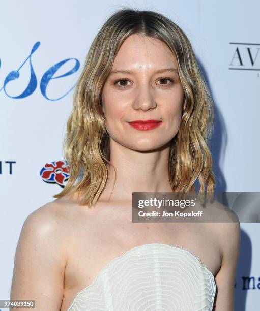 Mia Wasikowska attends Magnolia Pictures' "Damsel" Premiere at ArcLight Hollywood on June 13, 2018 in Hollywood, California.