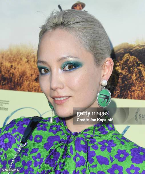 Pom Klementieff attends Magnolia Pictures' "Damsel" Premiere at ArcLight Hollywood on June 13, 2018 in Hollywood, California.