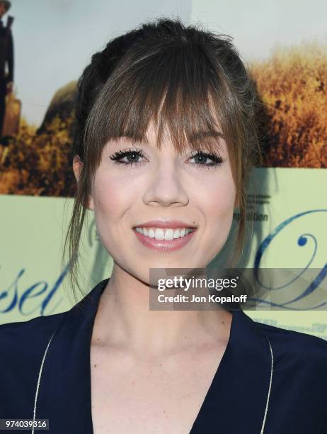 Jennette McCurdy attends Magnolia Pictures' "Damsel" Premiere at ArcLight Hollywood on June 13, 2018 in Hollywood, California.