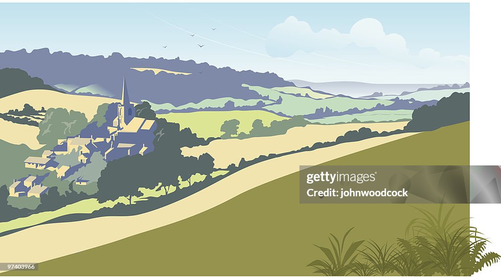 English summer landscape