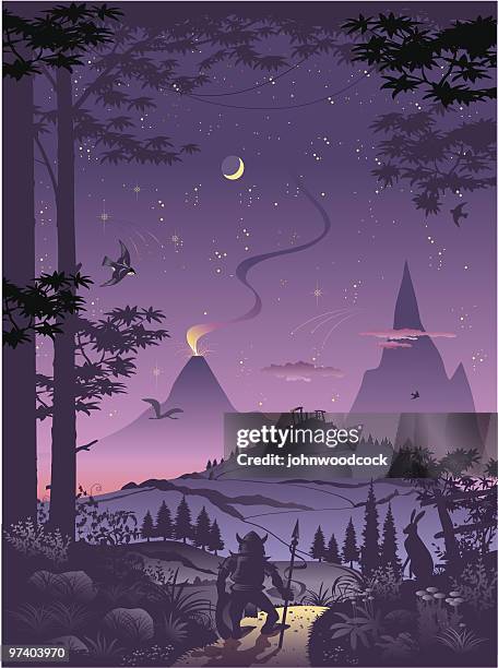 fantasy world - mythology stock-grafiken, -clipart, -cartoons und -symbole