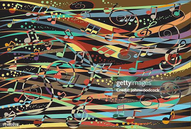 Fond Music Note 1 955 Music Notes Wallpaper High Res Illustrations - Getty Images