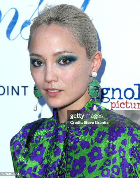 Pom Klementieff arrives at the Magnolia Pictures' "Damsel" Premiere at ArcLight Hollywood on June 13, 2018 in Hollywood, California.