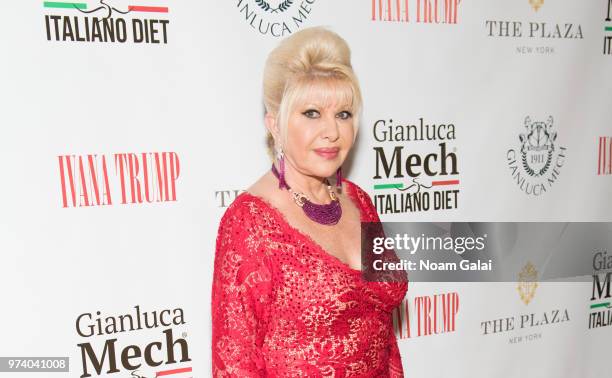 Ivana Trump attends a press conference announcing her new campaign to fight obesity at The Plaza Hotel on June 13, 2018 in New York City.