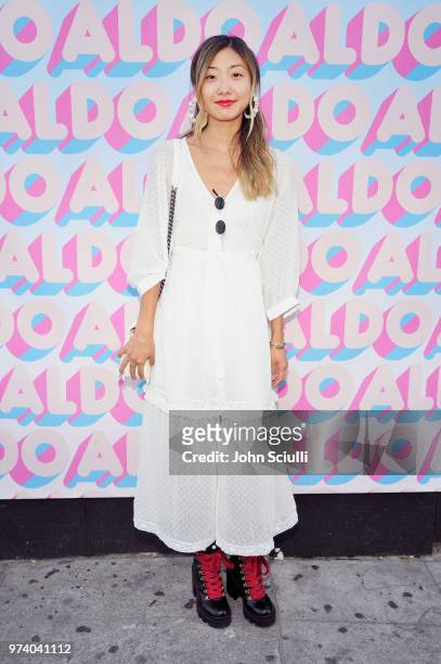 Emily Men attends the Aldo LA Nights 2018 at The Rose Room on June 13, 2018 in Venice, California.