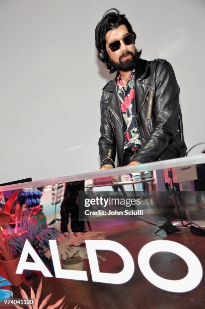 Myles Hendrik attends the Aldo LA Nights 2018 at The Rose Room on June 13, 2018 in Venice, California.