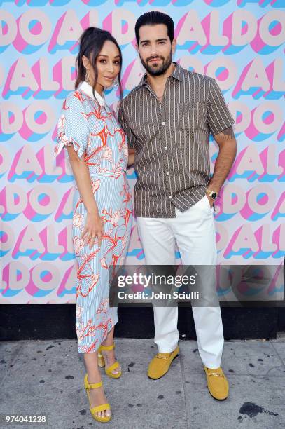 Cara Santana and Jesse Metcalfe attend the Aldo LA Nights 2018 at The Rose Room on June 13, 2018 in Venice, California.