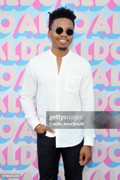 Perkens Bien Aime attends the Aldo LA Nights 2018 at The Rose Room on June 13, 2018 in Venice, California.