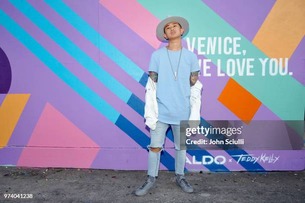 Francis Kenneth attends the Aldo LA Nights 2018 at The Rose Room on June 13, 2018 in Venice, California.