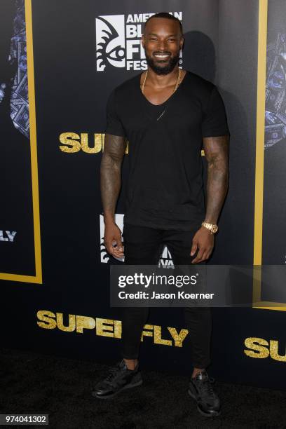 Tyson Beckford attends Opening Night Screening "Superfly" at the FIllmore Miami Beach during the 22nd Annual American Black Film Festival on June 13,...