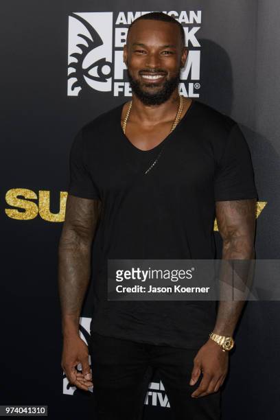Tyson Beckford attends Opening Night Screening "Superfly" at the FIllmore Miami Beach during the 22nd Annual American Black Film Festival on June 13,...