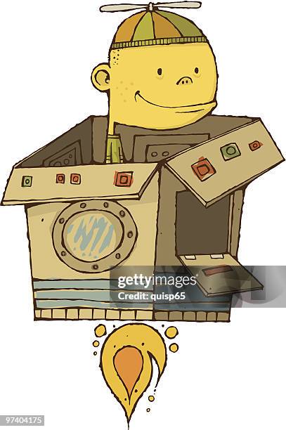 pure imagination - spaceship interior stock illustrations