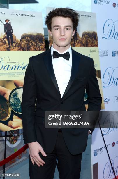 Actor Dylan Summerall arrives at the Magnolia Pictures' 'Damsel' premiere at ArcLight Hollywood, in Hollywood, California on June 13, 2018.