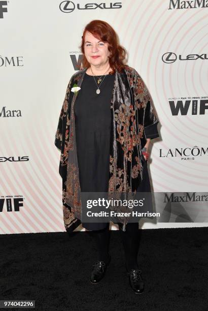 Allison Anders attends the Women In Film 2018 Crystal + Lucy Awards presented by Max Mara, Lancôme and Lexus at The Beverly Hilton Hotel on June 13,...