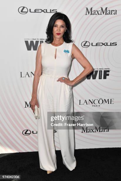 Shohreh Aghdashloo attends the Women In Film 2018 Crystal + Lucy Awards presented by Max Mara, Lancôme and Lexus at The Beverly Hilton Hotel on June...