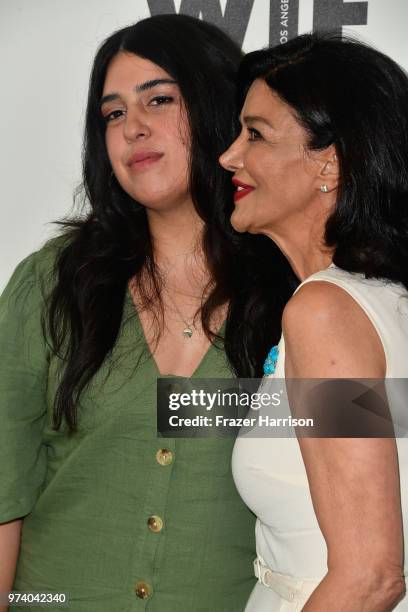 Tara Touzie and Shohreh Aghdashloo attend the Women In Film 2018 Crystal + Lucy Awards presented by Max Mara, Lancôme and Lexus at The Beverly Hilton...