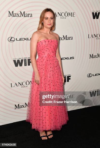 Brie Larson attends the Women In Film 2018 Crystal + Lucy Awards presented by Max Mara, Lancôme and Lexus at The Beverly Hilton Hotel on June 13,...