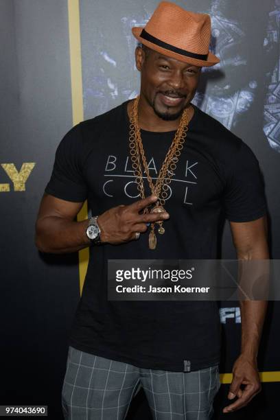 Darrin Henson attends Opening Night Screening "Superfly" at the FIllmore Miami Beach during the 22nd Annual American Black Film Festival on June 13,...