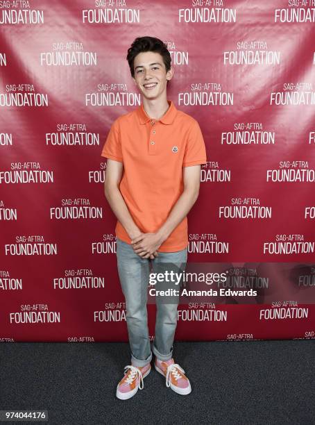 Actor Griffin Gluck attends the SAG-AFTRA Foundation Conversations screening of "American Vandal" at the SAG-AFTRA Foundation Screening Room on June...