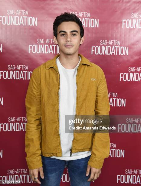 Actor Tyler Alvarez attends the SAG-AFTRA Foundation Conversations screening of "American Vandal" at the SAG-AFTRA Foundation Screening Room on June...