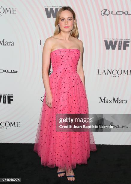 Brie Larson attends the Women In Film 2018 Crystal + Lucy Awards at The Beverly Hilton Hotel on June 13, 2018 in Beverly Hills, California.