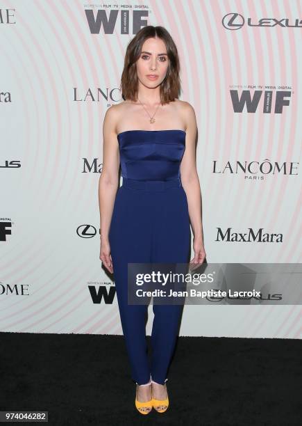 Alison Brie attends the Women In Film 2018 Crystal + Lucy Awards at The Beverly Hilton Hotel on June 13, 2018 in Beverly Hills, California.