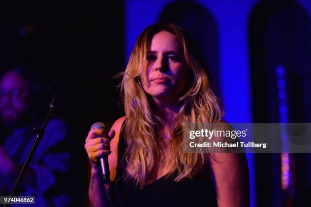 Lucie Silvas performs live at The Peppermint Club on June 13, 2018 in Los Angeles, California.